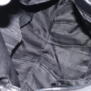 Salvatore Ferragamo Shoulder Bag Leather Black Silver Auth 123376-11