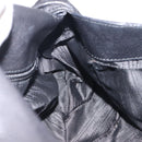 Salvatore Ferragamo Shoulder Bag Leather Black Silver Auth 123376-19