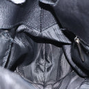 Salvatore Ferragamo Shoulder Bag Leather Black Silver Auth 123376-20