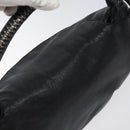 Salvatore Ferragamo Shoulder Bag Leather Black Silver Auth 123376-6