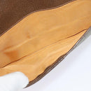 GUCCI GG Supreme Shoulder Bag PVC Beige Gold Auth 123381-12