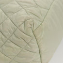 CHANEL Cococoon Hand Bag Nylon Gray Silver CC Auth 123385-9