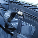 CHANEL Cococoon Hand Bag Nylon Gray Silver CC Auth 123385-25