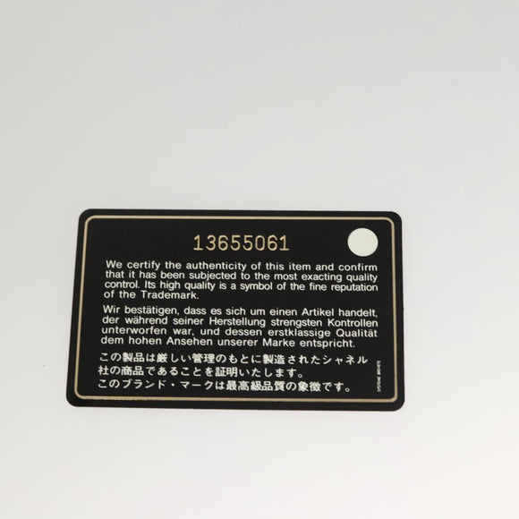 CHANEL Cococoon Hand Bag Nylon Gray Silver CC Auth 123385