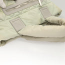 CHANEL Cococoon Hand Bag Nylon Gray Silver CC Auth 123385-6