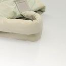 CHANEL Cococoon Hand Bag Nylon Gray Silver CC Auth 123385-7