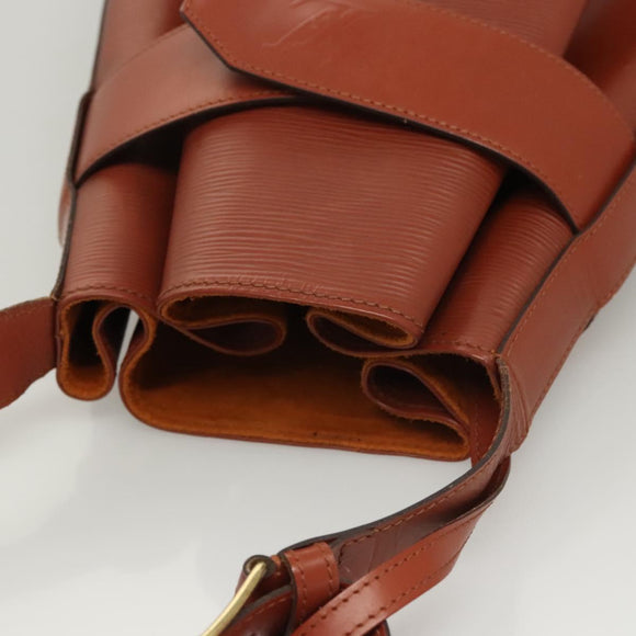 LOUIS VUITTON Epi Sac Depaule GM Shoulder Bag Brown M80193 LV Auth 123400