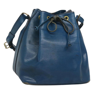 LOUIS VUITTON Epi Petit Noe Shoulder Bag Blue M44105 LV Auth 123401