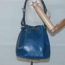 LOUIS VUITTON Epi Petit Noe Shoulder Bag Blue M44105 LV Auth 123401-22