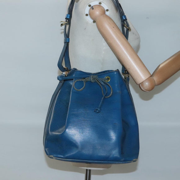 LOUIS VUITTON Epi Petit Noe Shoulder Bag Blue M44105 LV Auth 123401