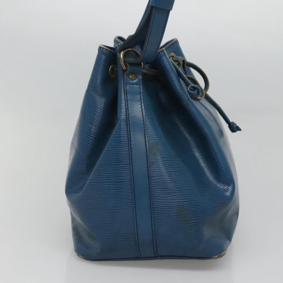 LOUIS VUITTON Epi Petit Noe Shoulder Bag Blue M44105 LV Auth 123401