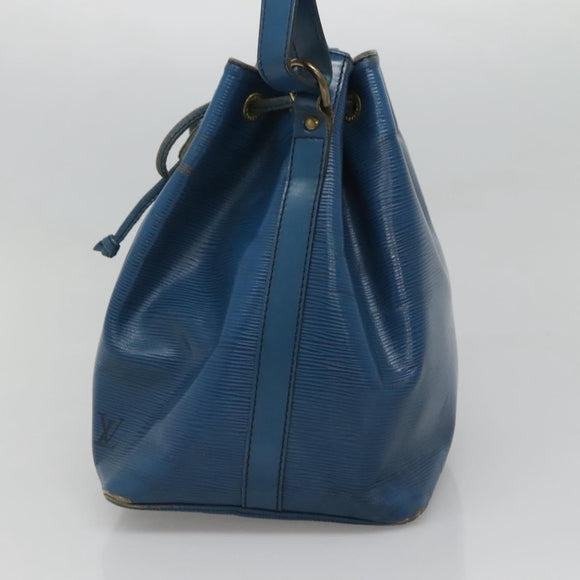 LOUIS VUITTON Epi Petit Noe Shoulder Bag Blue M44105 LV Auth 123401