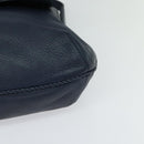 GUCCI Shoulder Bag Leather Blue Gold 338985 Auth 123404-15