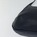 GUCCI Shoulder Bag Leather Blue Gold 338985 Auth 123404-16