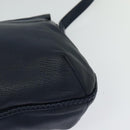 GUCCI Shoulder Bag Leather Blue Gold 338985 Auth 123404-17