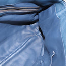 GUCCI Shoulder Bag Leather Blue Gold 338985 Auth 123404-19