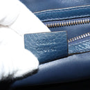 GUCCI Shoulder Bag Leather Blue Gold 338985 Auth 123404-12