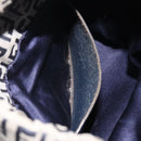 FENDI Zucchino Canvas Shoulder Bag Navy Silver Auth 123405-11