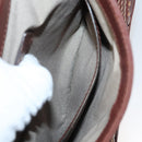 BALLY Hand Bag Leather 2way Brown Gold Auth 123408-24