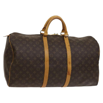 LOUIS VUITTON Monogram Keepall 55 Boston Bag M41424 LV Auth 123412