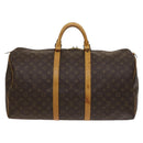 LOUIS VUITTON Monogram Keepall 55 Boston Bag M41424 LV Auth 123412-13