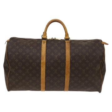 LOUIS VUITTON Monogram Keepall 55 Boston Bag M41424 LV Auth 123412 - 0
