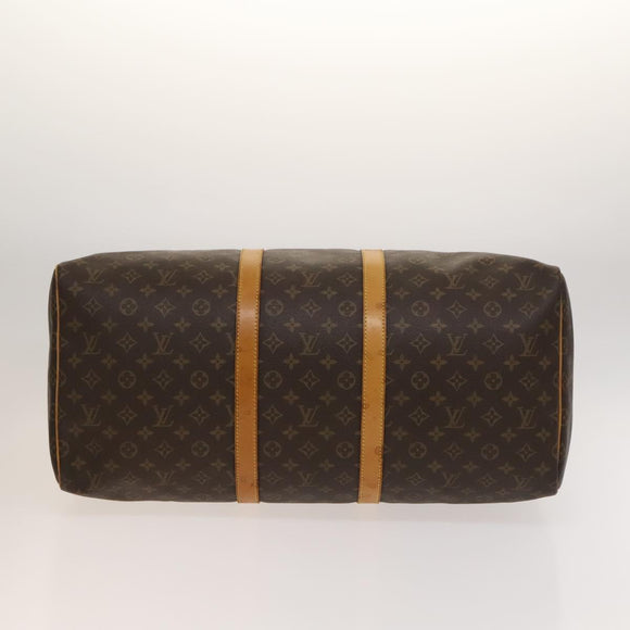 LOUIS VUITTON Monogram Keepall 55 Boston Bag M41424 LV Auth 123412