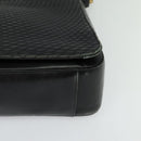 BALLY Shoulder Bag Leather Black Gold Auth 123425-14