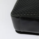 BALLY Shoulder Bag Leather Black Gold Auth 123425-15