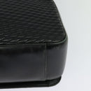 BALLY Shoulder Bag Leather Black Gold Auth 123425-16