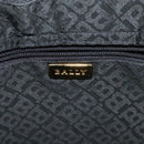 BALLY Shoulder Bag Leather Black Gold Auth 123425-10