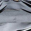 BALLY Shoulder Bag Leather Black Gold Auth 123425-11