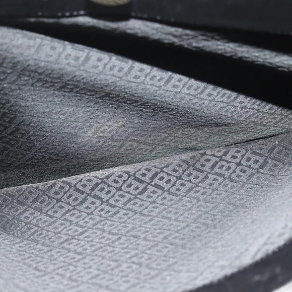 BALLY Shoulder Bag Leather Black Gold Auth 123425