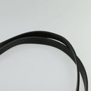 BALLY Shoulder Bag Leather Black Gold Auth 123425-8