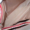 BURBERRY Nova Check Shoulder Bag Canvas Beige Gold Auth 123426-12