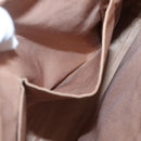 BURBERRY Nova Check Shoulder Bag Canvas Beige Gold Auth 123426-21