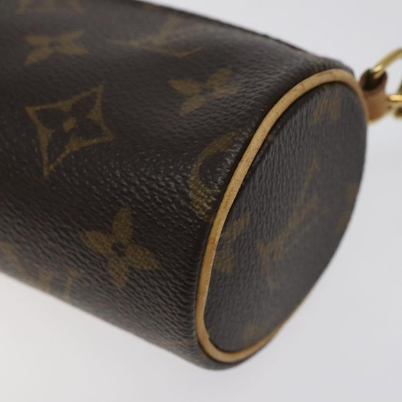 LOUIS VUITTON Monogram Papillon Pouch LV Auth 123430