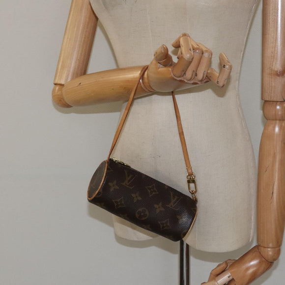 LOUIS VUITTON Monogram Papillon Pouch LV Auth 123430