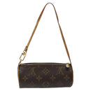 LOUIS VUITTON Monogram Papillon Pouch LV Auth 123430-2