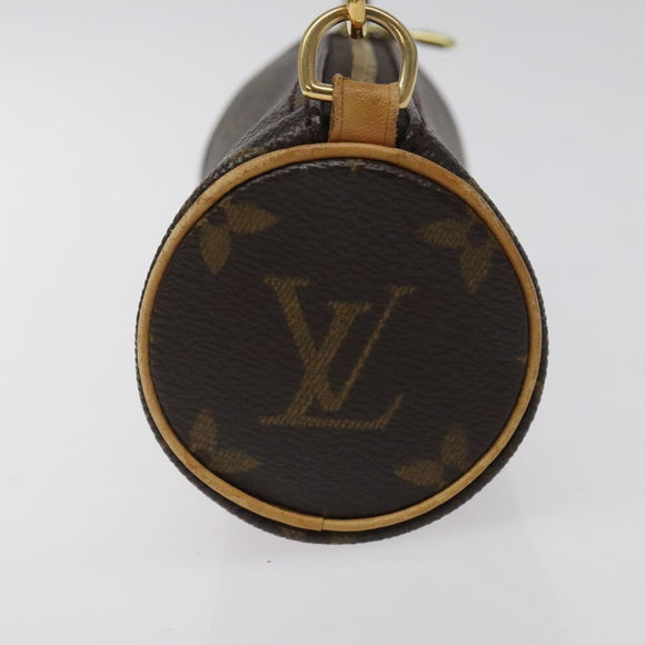 LOUIS VUITTON Monogram Papillon Pouch LV Auth 123430