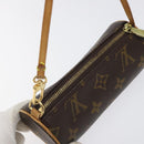 LOUIS VUITTON Monogram Papillon Pouch LV Auth 123430-6