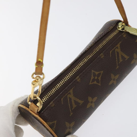LOUIS VUITTON Monogram Papillon Pouch LV Auth 123430