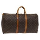 LOUIS VUITTON Monogram Keepall 55 Boston Bag M41424 LV Auth 123436-1