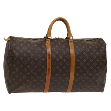 LOUIS VUITTON Monogram Keepall 55 Boston Bag M41424 LV Auth 123436