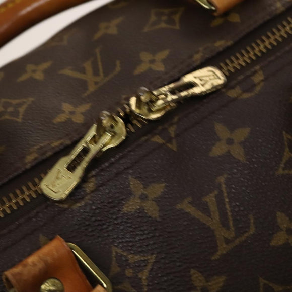 LOUIS VUITTON Monogram Keepall 55 Boston Bag M41424 LV Auth 123436