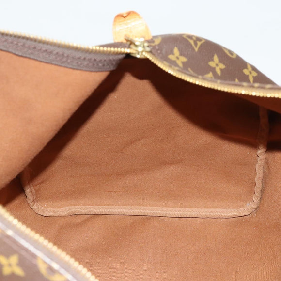 LOUIS VUITTON Monogram Keepall 55 Boston Bag M41424 LV Auth 123436