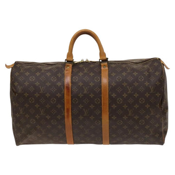 LOUIS VUITTON Monogram Keepall 55 Boston Bag M41424 LV Auth 123436 - 0
