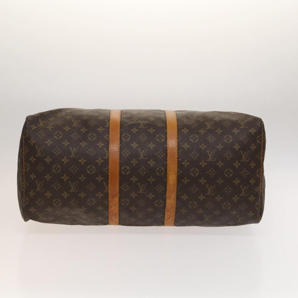 LOUIS VUITTON Monogram Keepall 55 Boston Bag M41424 LV Auth 123436