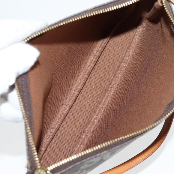 LOUIS VUITTON Graffiti Pochette Accessoires Pouch Khaki M92191 Auth 123438V