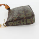 LOUIS VUITTON Graffiti Pochette Accessoires Pouch Khaki M92191 Auth 123438V-3